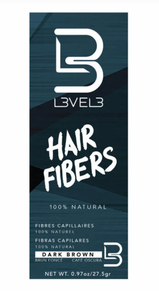 L3VEL3 Hair Fibers - DARK BROWN